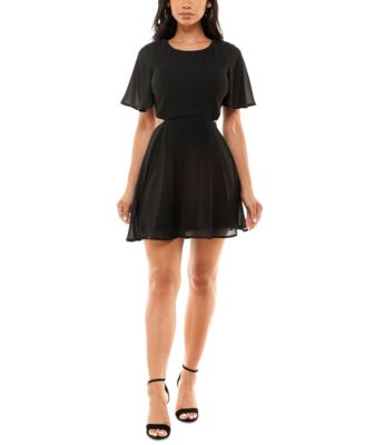 macys junior black dresses