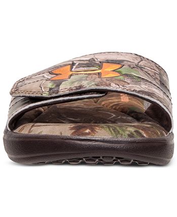 Men's under shop armour camo slides