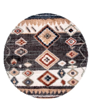 Nuloom Fergusion Ozfg01c 6' X 6' Round Area Rug In Gray