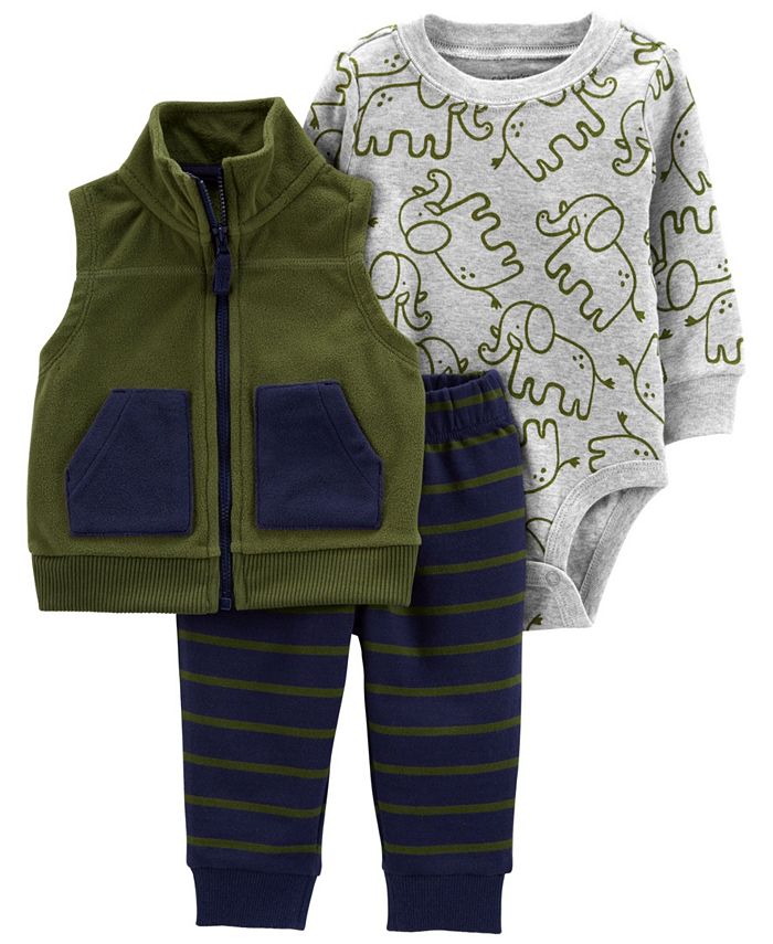 Carter's 3Piece Fleece Vest Set Macy's