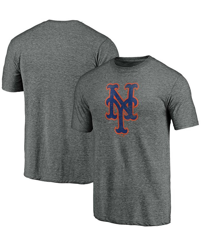 Fanatics Weathered Official Logo Tri-Blend Heather Charcoal Men's T-Shirt Small