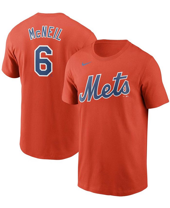 Nike Men's Jeff McNeil Orange New York Mets Name Number T-shirt