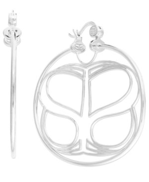 image of Simone I. Smith Infinity Hoop Earrings in Platinum over Sterling Silver