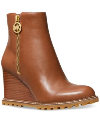 wedge booties michael kors