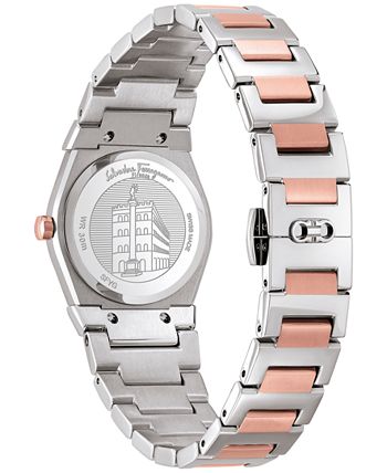 Salvatore Ferragamo - Women's Swiss Vega Two Tone Stainless Steel Bracelet Watch 28mm