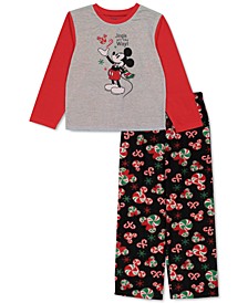 Matching Big Boys Mickey Mouse Holiday Family Pajama Set