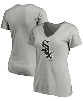 Fanatics Women's Heathered Gray Chicago White Sox Core Official Logo V-Neck  T-shirt - Macy's