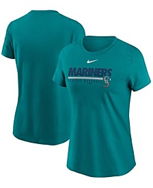 Women's Aqua Seattle Mariners Baseball T-shirt