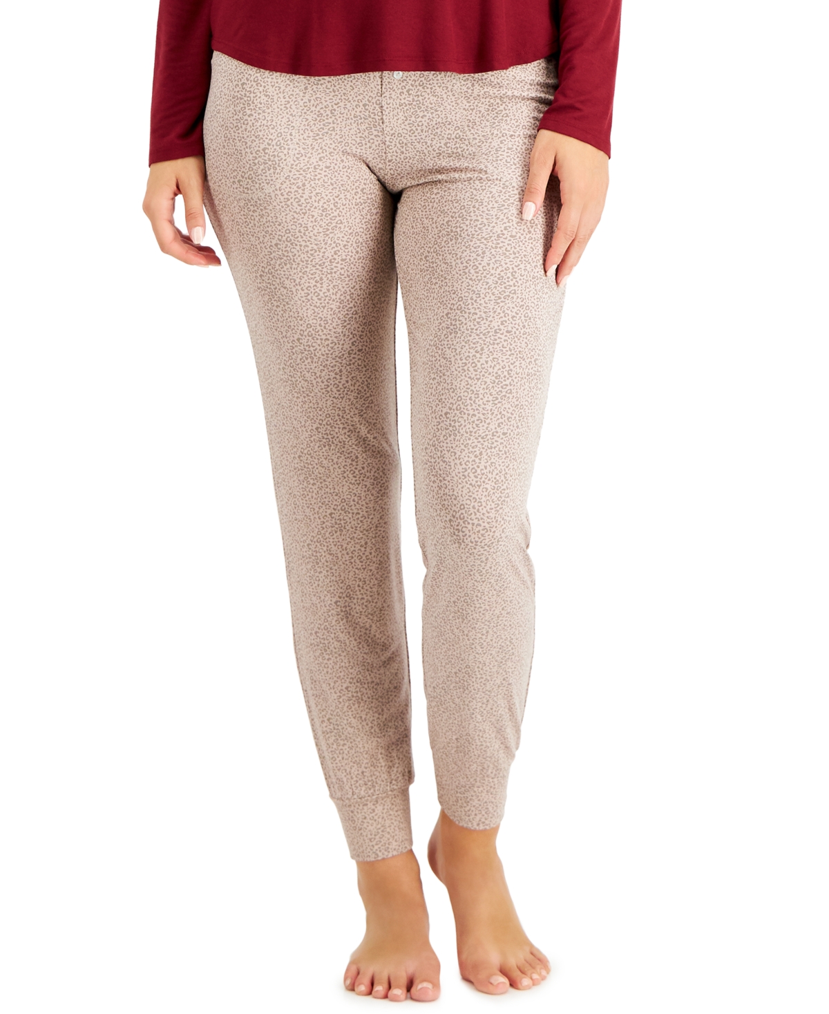Alfani Essentials Ultra-Soft Knit Jogger Pajama Pants, Created for Macy's