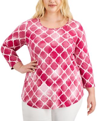macy's women's plus size tops