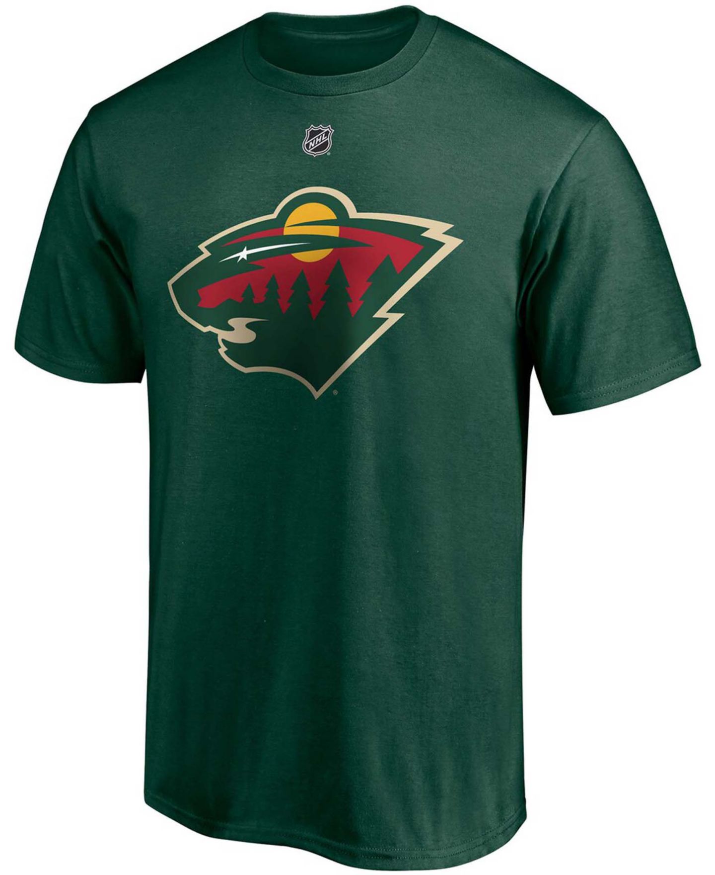 Мужская футболка Fanatics Kirill Kaprizov Green Minnesota Wild Authentic Stack Name and Number — фото 2