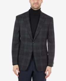 Men's Modern Fit Plaid Suit Separate Jacket