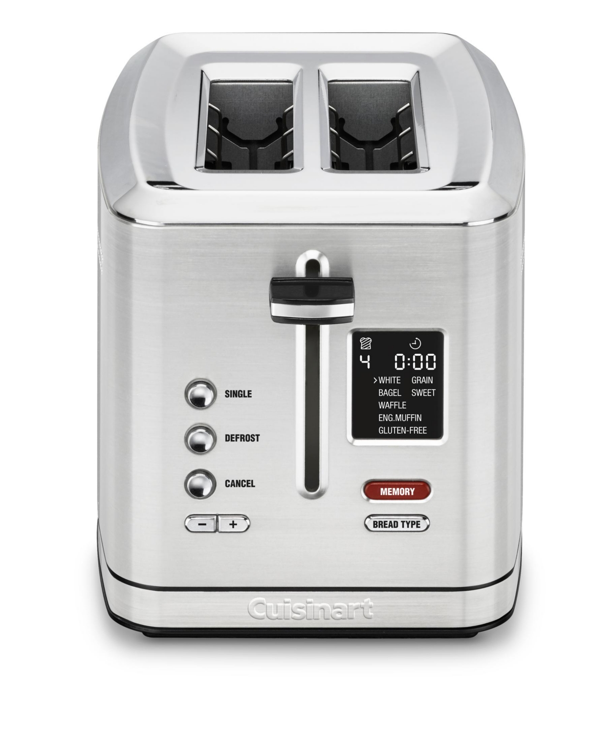 CUISINART 2-SLICE DIGITAL TOASTER WITH MEMORYSET FEATURE
