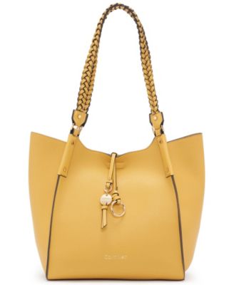calvin klein yellow purse
