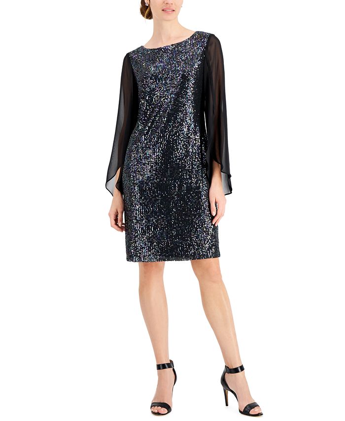 Sheer store shimmer dress