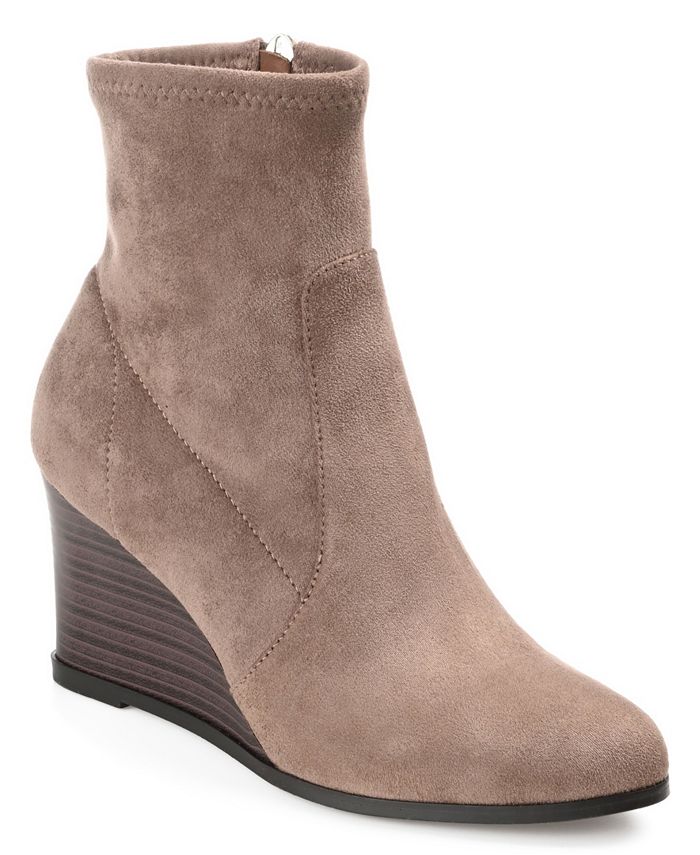 Journee Collection Women s Hepburn Wedge Booties Macy s