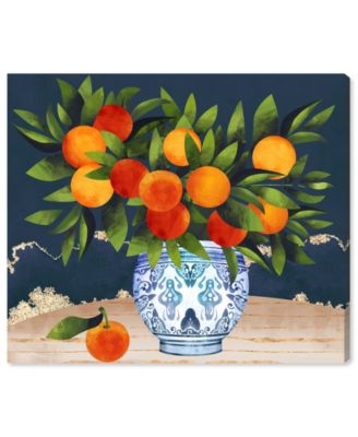 Fruits and Porcelain Food and Cuisine Wall Art, 36" x 30"