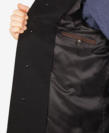 Calvin Klein Coleman Wool-Blend Overcoat & Reviews - Coats & Jackets ...