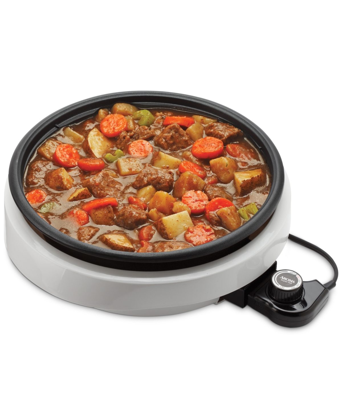 Aroma Asp-137 3-Qt. 3-in-1 Grillet,- White