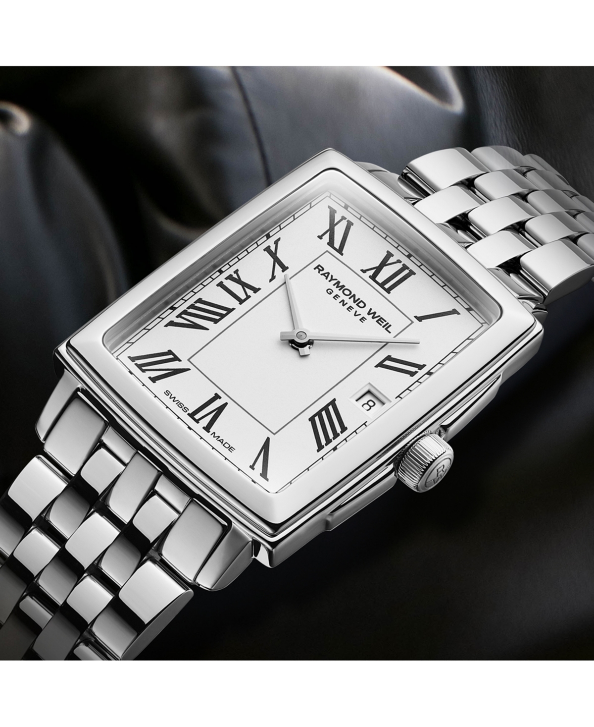 Shop Raymond Weil Women's Swiss Toccata Stainless Steel Bracelet Watch 22.6x28.1mm In White