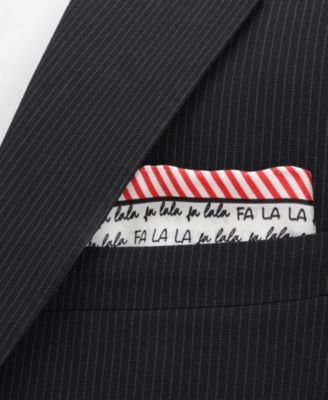 Men's Fa La La Holiday Pocket Square