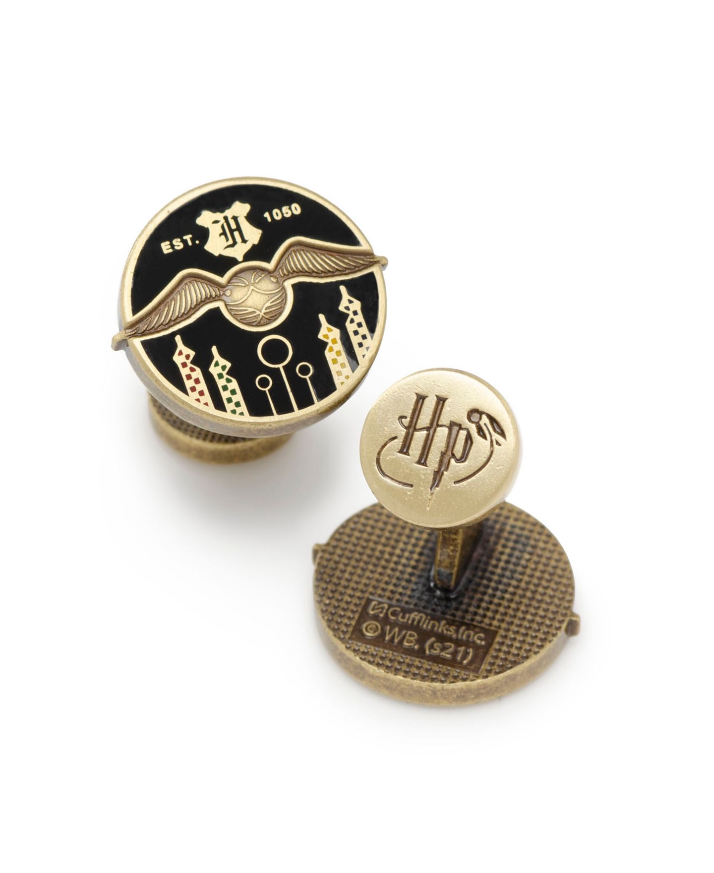 Мужские запонки Harry Potter Qudditch Field Cufflinks — фото 1