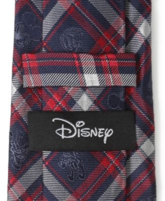 Men's Mickey and Friends Plaid Men's Tie