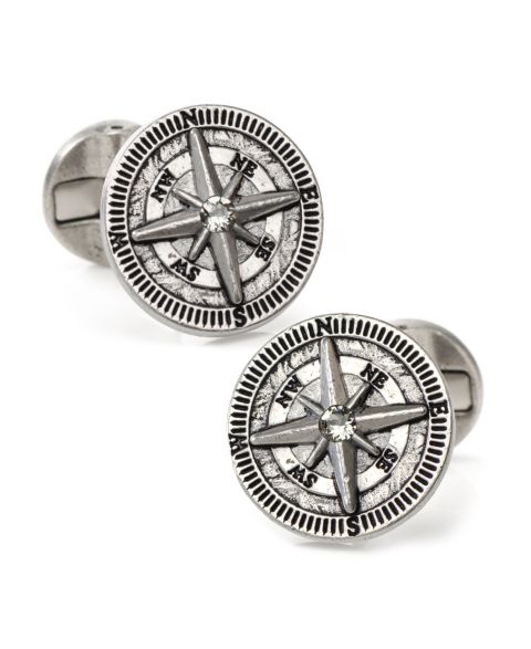 Мужские запонки Ox & Bull Trading Co. Antique Compass Cufflinks