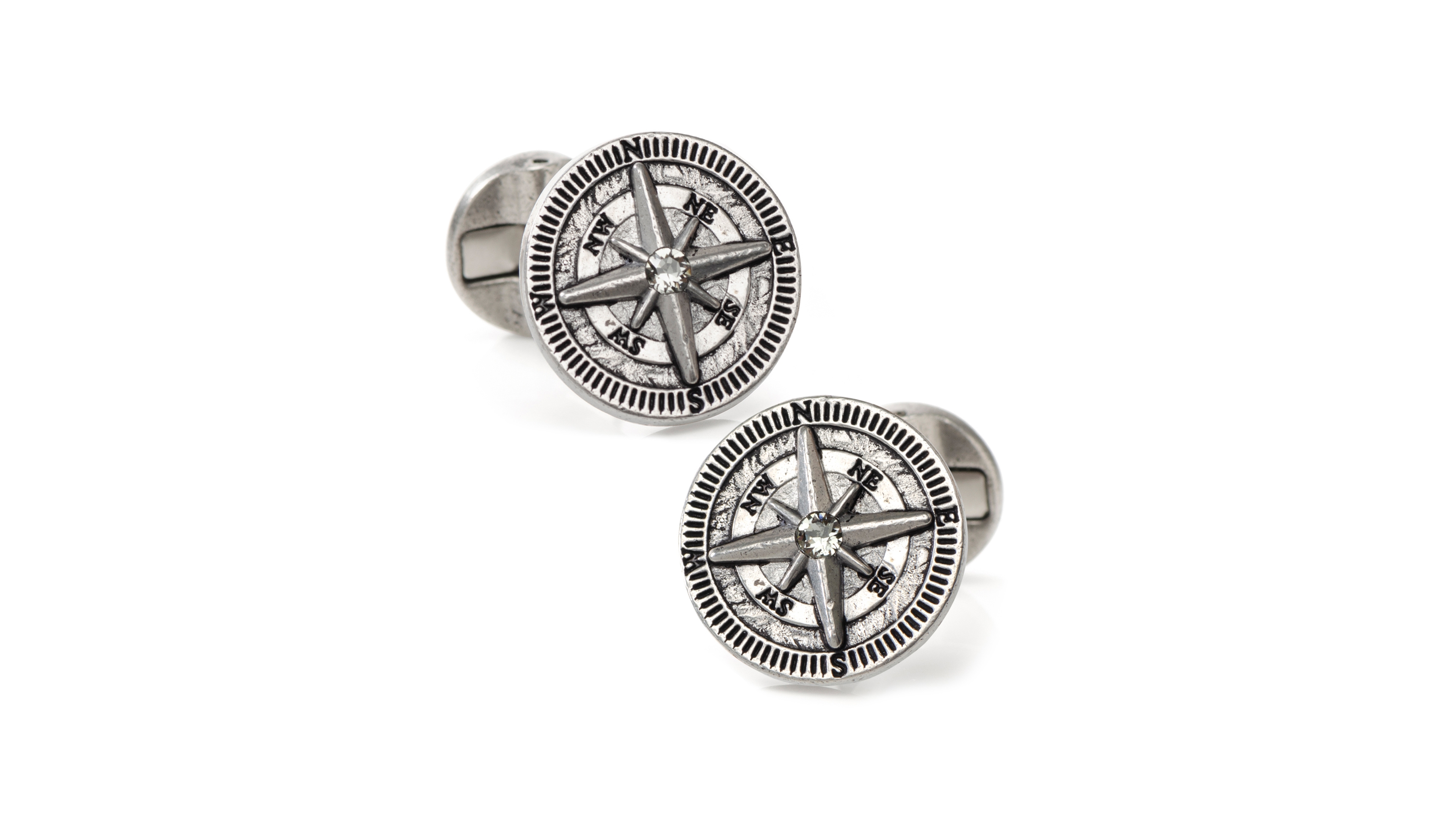 Ox & Bull Trading Co. Men's Antique Compass Cufflinks