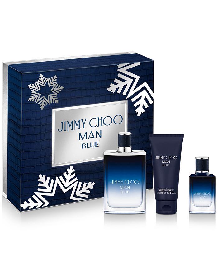 Jimmy Choo Men's 3-Pc. Man Blue Eau de Toilette Gift Set - Macy's