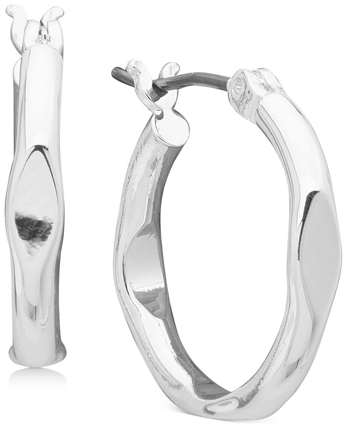 Anne klein silver hoop sale earrings
