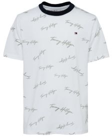 Big Boys Script Print Short Sleeve T-shirt