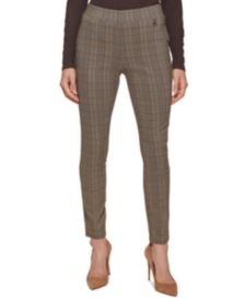 Plaid Pull-On Pants