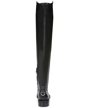 Sam Edelman Women's Ursula Leather Over The Knee Boot Red Size 6.5 M