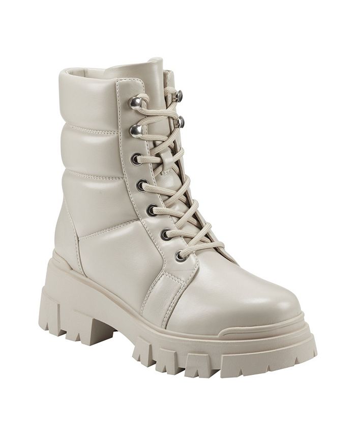 Marc Fisher Women s Amita Lug Sole Lace Up Hiker Booties Macy s
