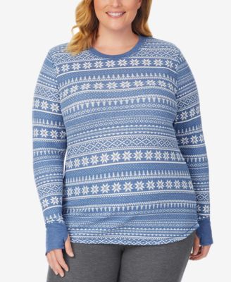 Cuddl Duds - Plus Size Stretch Thermal Top