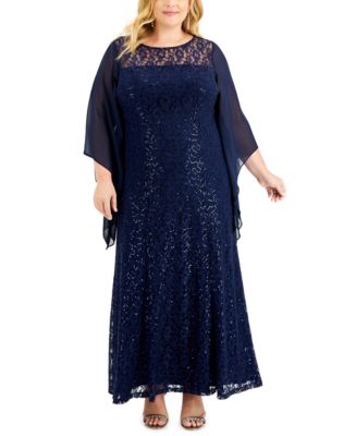 SL Fashions Plus Size Sequin Gown & Reviews - Dresses - Plus Sizes - Macy's