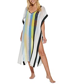 Striped Cover-Up Maxi Dress