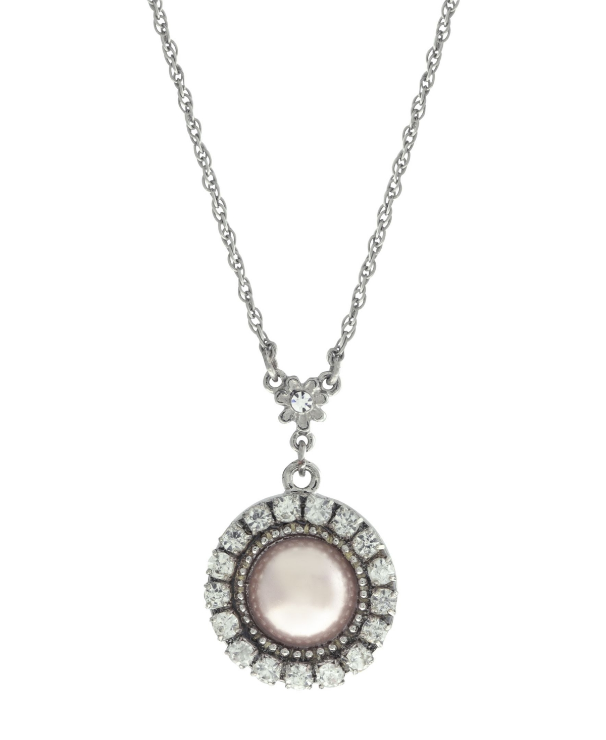 Shop 2028 Imitation Pearl Drop Necklace In Pink