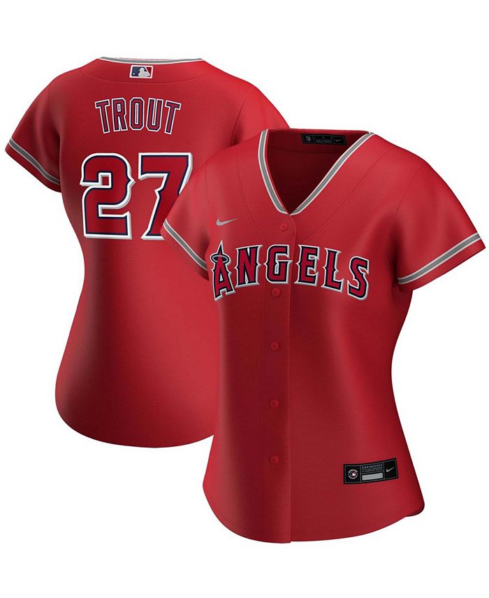 Nike Women's Mike Trout Red Los Angeles Angels Alternate Replica Player  Jersey - Macy's