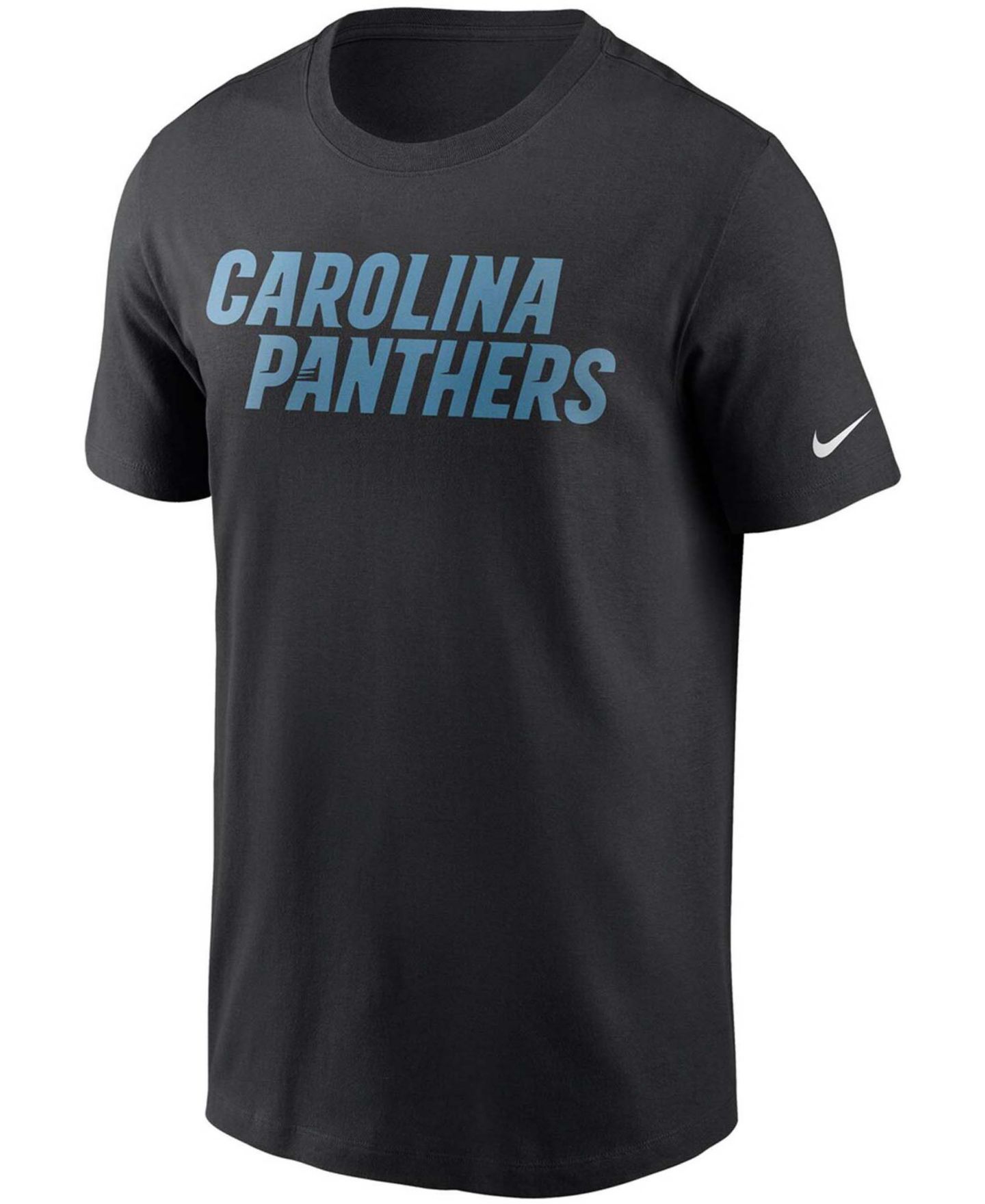 Мужская футболка Nike Black Carolina Panthers Team Wordmark — фото 2