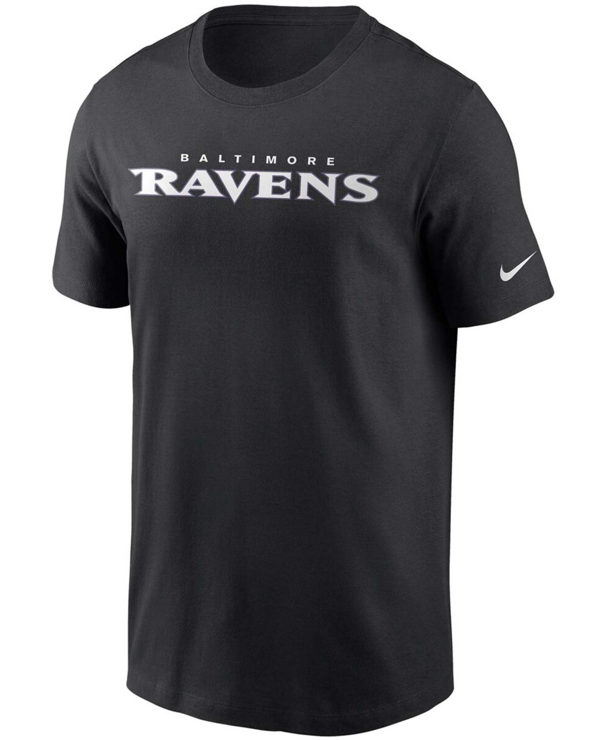 Men'sBaltimore Ravens Team Wordmark T-shirt - Black