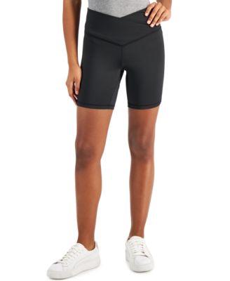 Photo 1 of SIZE XXXL - Jenni On Repeat Crossband Bike Shorts, Lounging, running errands, or going hard, Jenni keeps you in stylish comfort with these crossover-waist bike shorts. Waistband: Crossover V-waist - Polyester/spandex