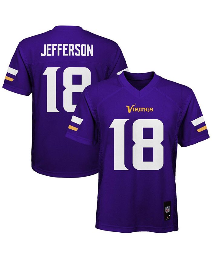 Big Boys Justin Jefferson Purple Minnesota Vikings Game Player Jersey