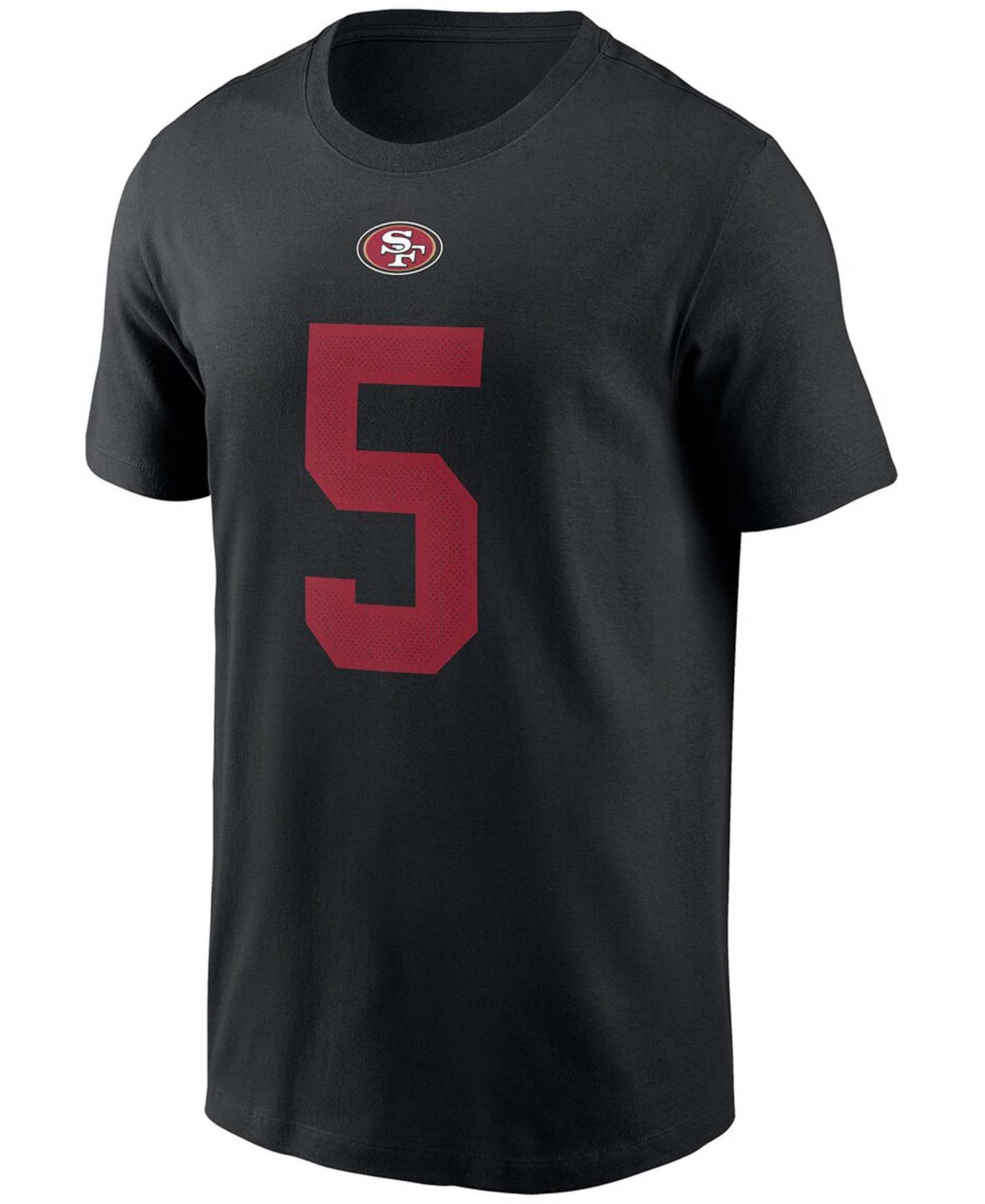 Men's Trey LanceSan Francisco 49ers 2021 Nfl Draft First Round Pick Player Name Number T-shirt - Black