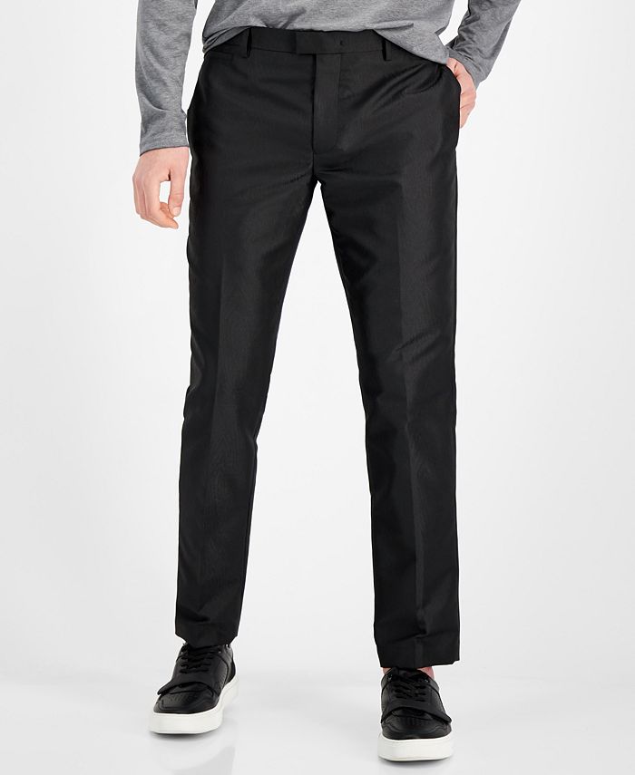 INC International Concepts Men's Solid Jacquard Pants, Created for Macy