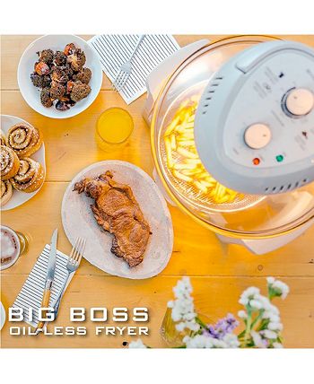 Big Boss Air Fryer Super Sized 16 Quart Large Air Fryer Oven Glass