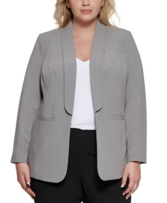 Calvin Klein - Shawl-Collar Open-Front Jacket