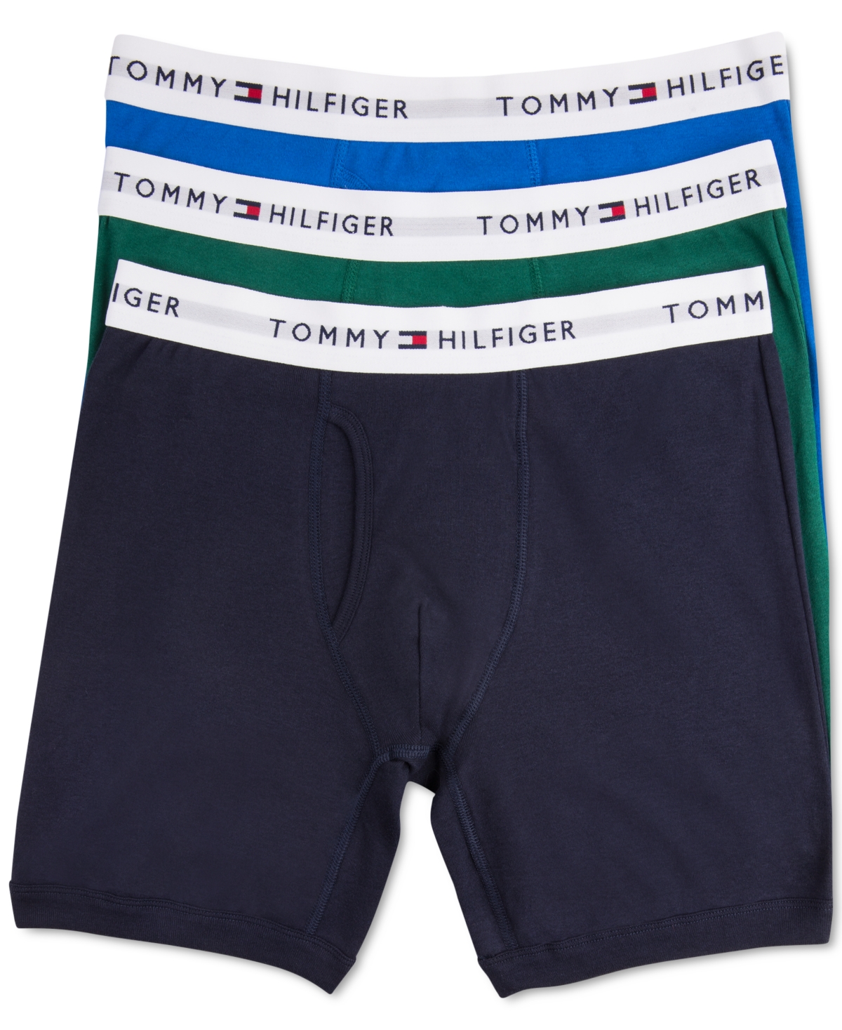 Men's 3-Pack Classic Cotton Boxer Briefs - Vibrant Royal