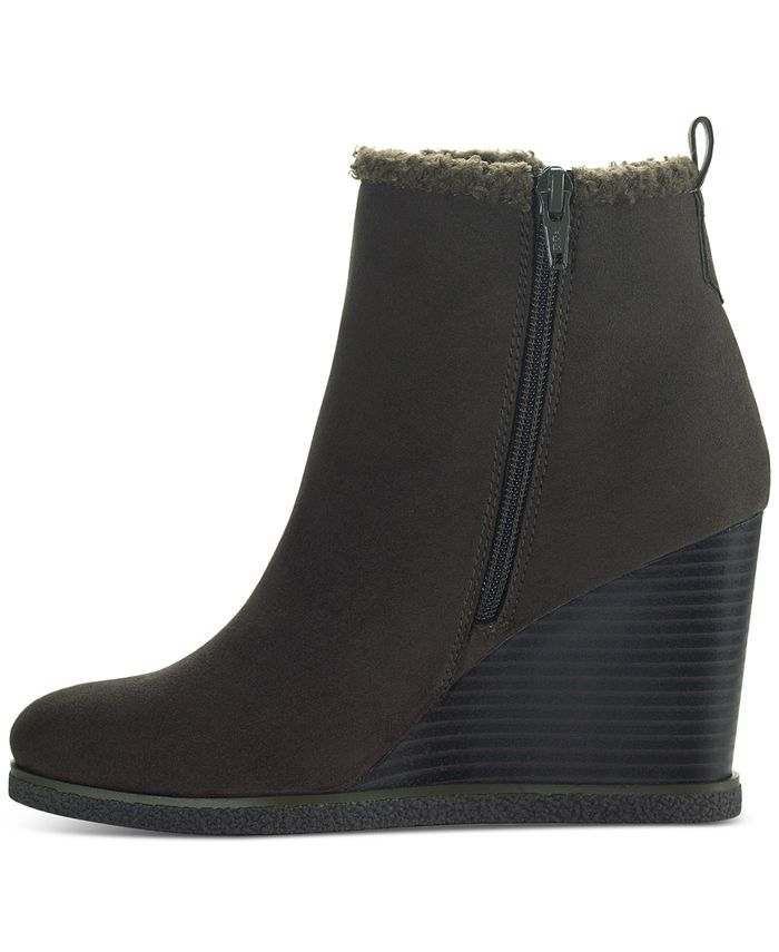 Sun + Stone Camillia Wedge Booties, Created for Macy's & Reviews ...